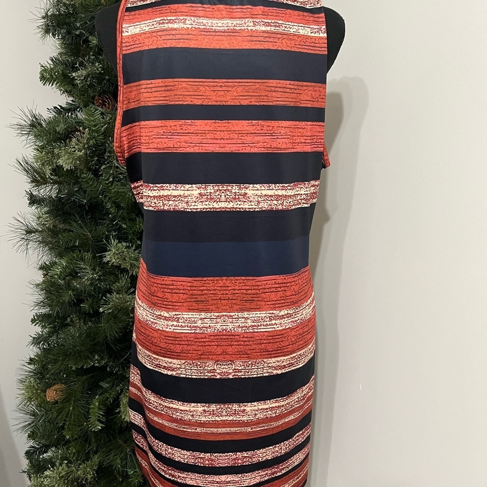 Striped Sleeveless Dress in multi-colored stripes XL - Picture 2 of 6